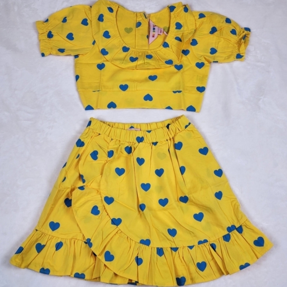 Hugo loves Tiki Woven Ruffle Set Bees Peach - Picture 4 of 4